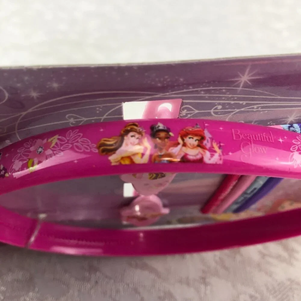 Disney Princess 7-Piece Accessories Set: Headband, Barrettes & Elastics (2 sets)